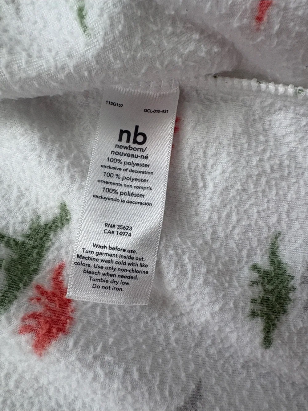 5for25 | Carter's White Fleece Dinosaur Footie Pajamas
